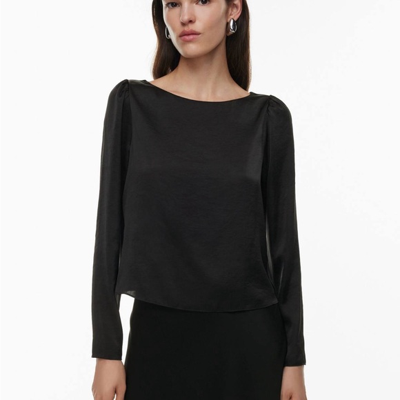 Wilfred Villeroy Satin Blouse - Light Birch (XXS) - Picture 3 of 4